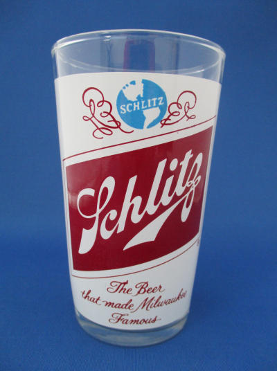 001048B078 Schlitz Beer Glass