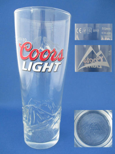 Coors Light Beer Glass 001076B080