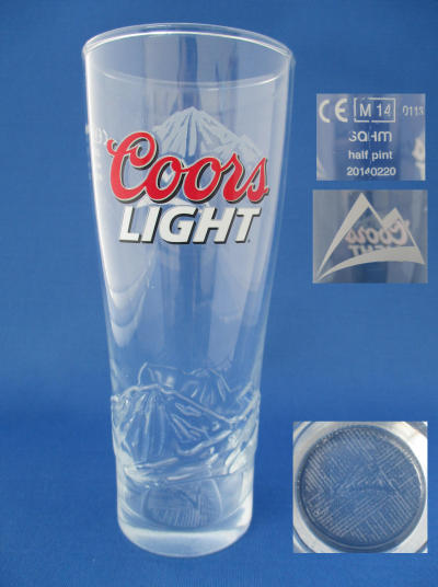 Coors Light Beer Glass 001077B080