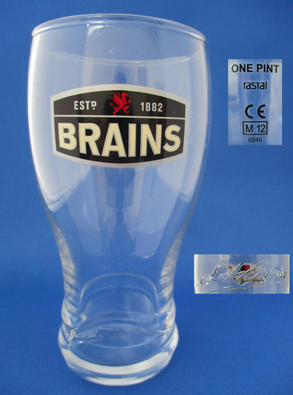 Brains Beer Glass 001093B081