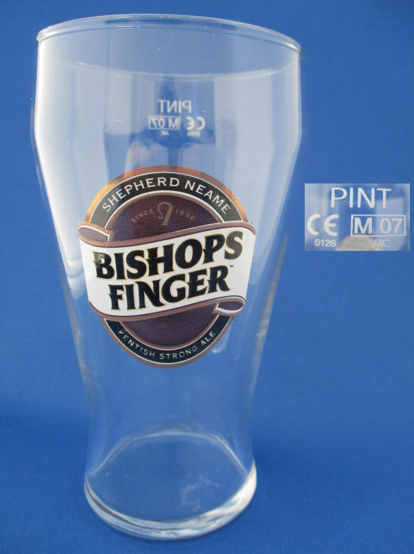 Bishops Finger Beer Glass