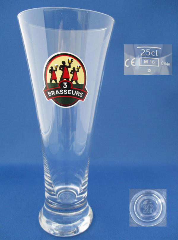 3 Brasseurs Beer Glass 001139B084