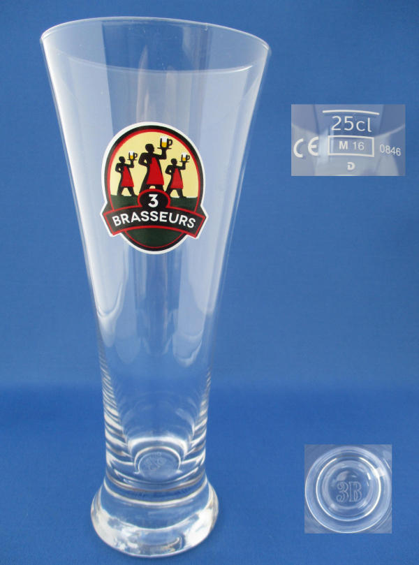 3 Brasseurs Beer Glass 001139B084