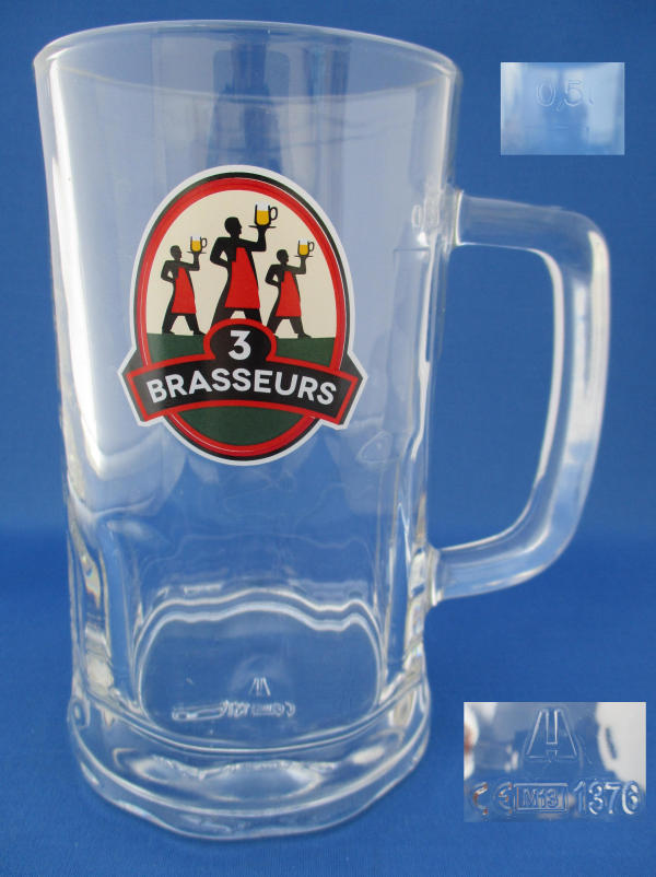3 Brasseurs Beer Glass 001142B084