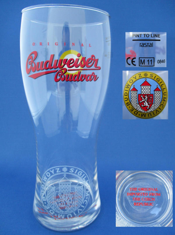 Budweiser Budvar Beer Glass