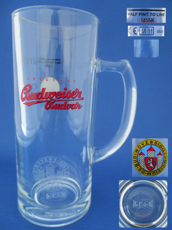 Budweiser Budvar Beer Glass