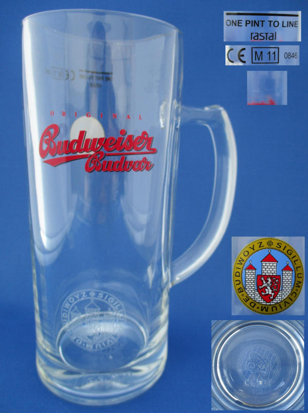 Budweiser Budvar Beer Glass