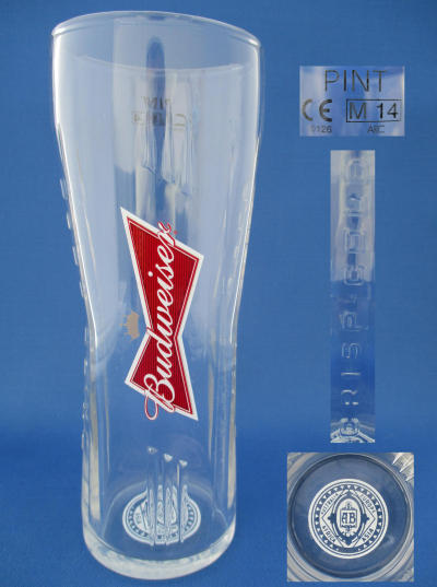 Budweiser Beer Glass 001168B086