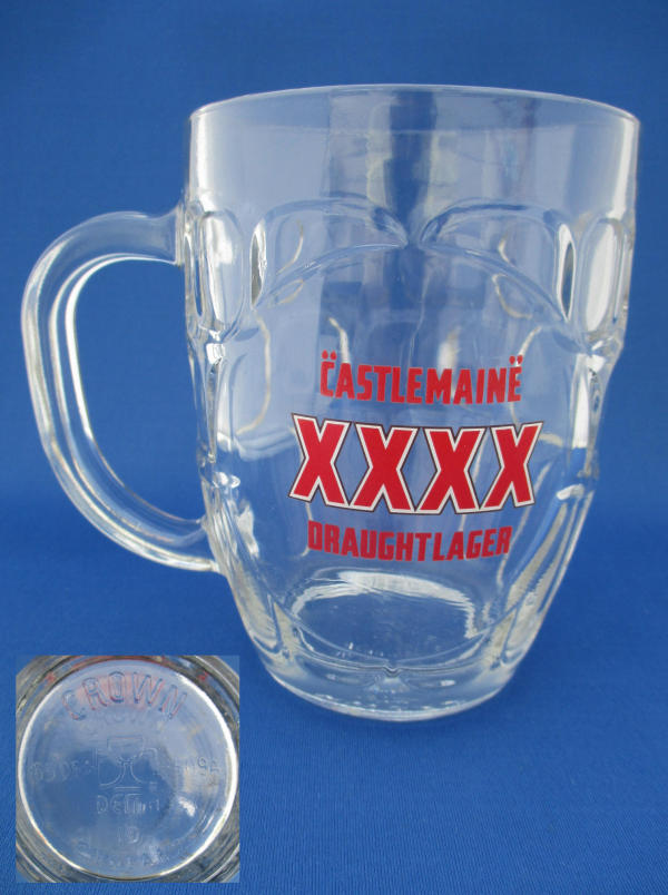 Castlemaine XXXX Beer Glass 001169B086