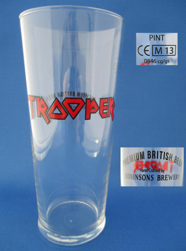 Robinsons Trooper Beer Glass