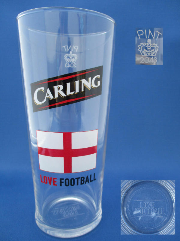 Carling Beer Glass 001182B087