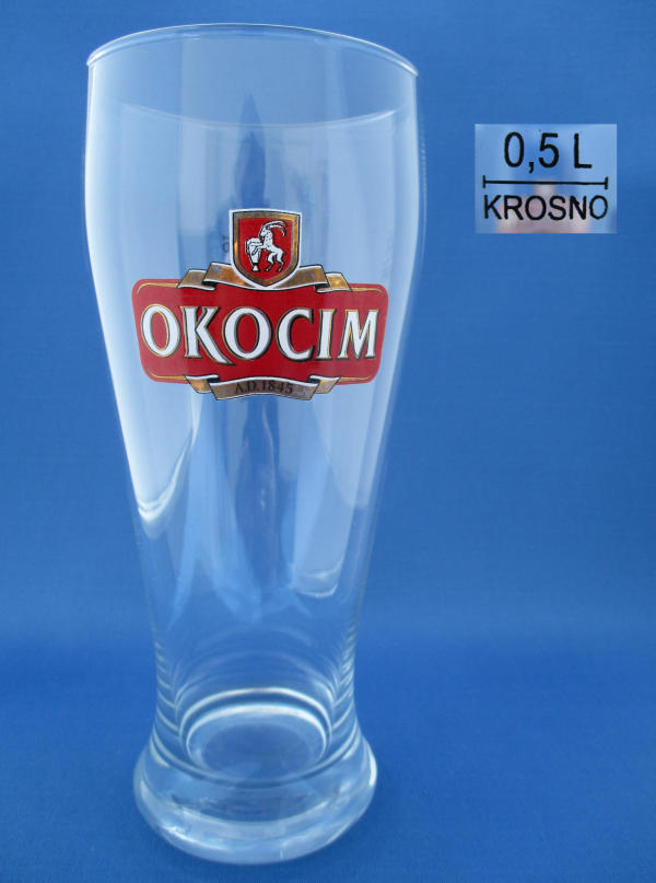 Okocim Beer Glass 001187B087