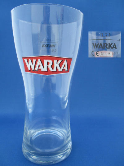 001191B087 Warka Beer Glass