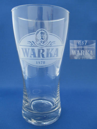 001192B087 Warka Beer Glass