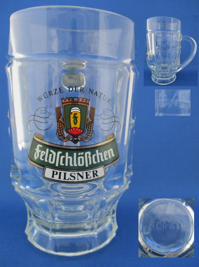 001200B088 Feldschlosschen Beer Glass