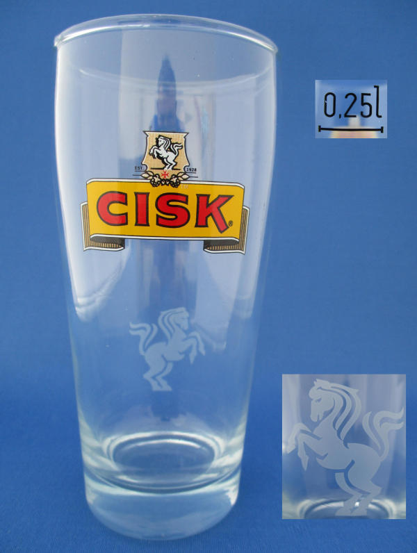 Cisk Beer Glass