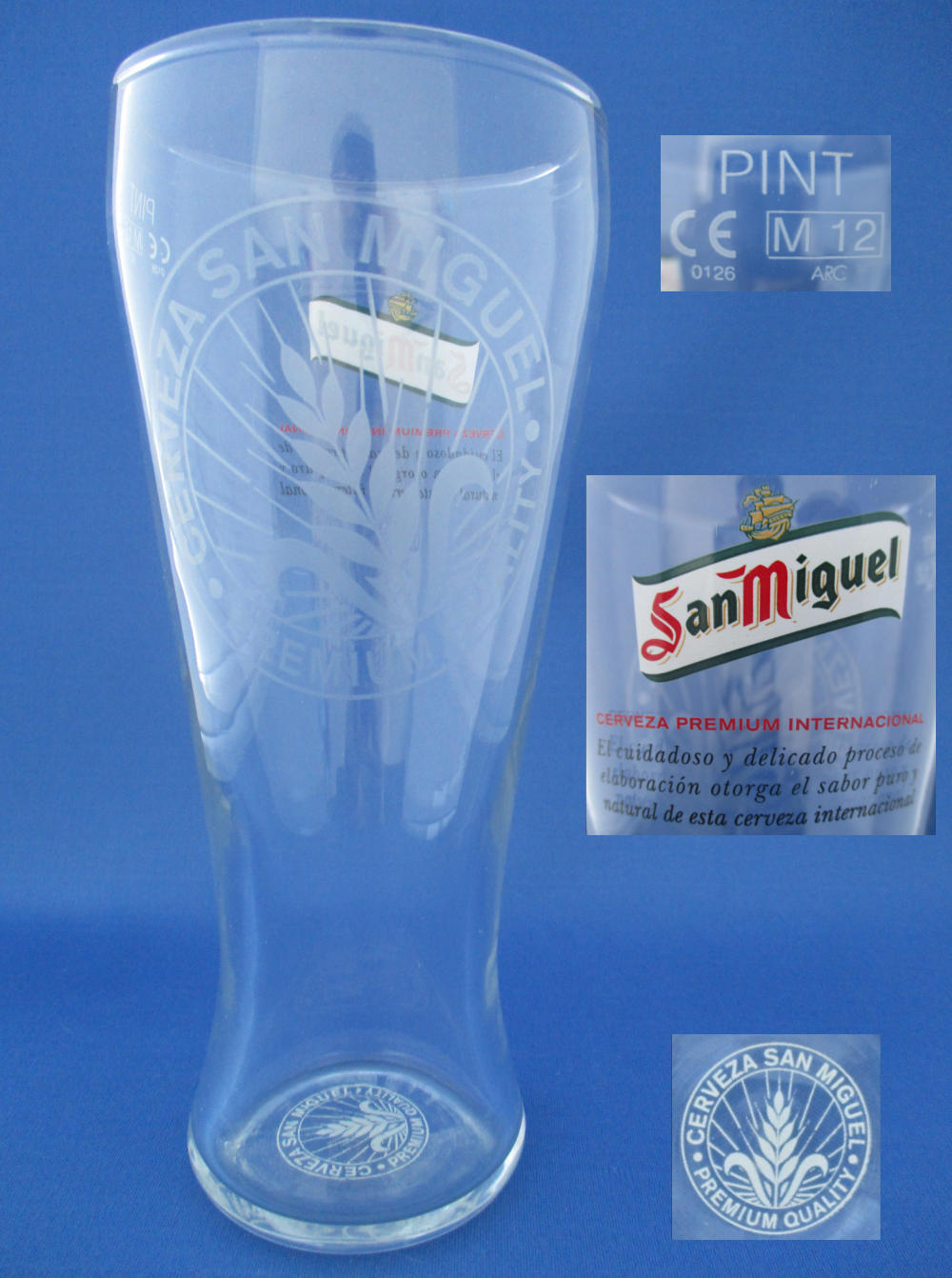 San Miguel Beer Glass 001213B089