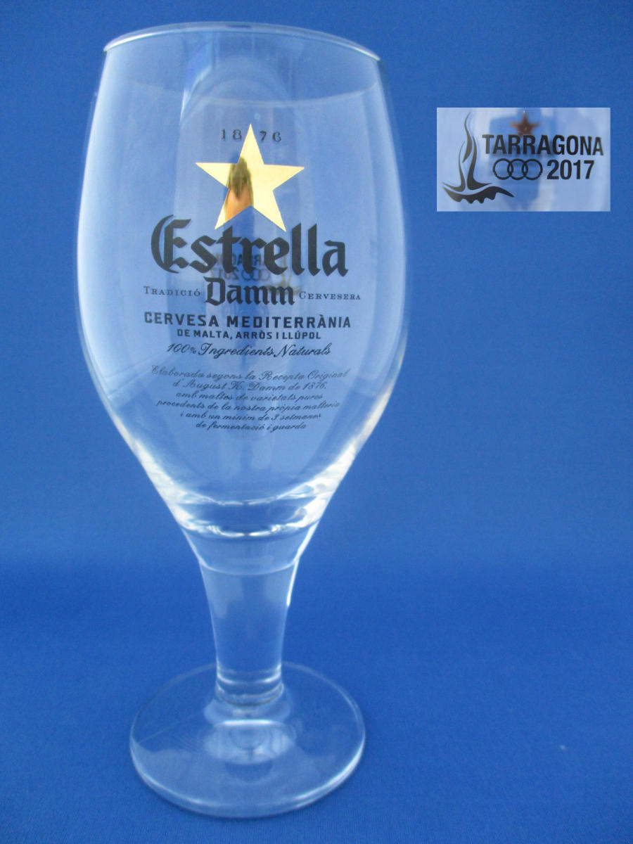 Estrella Damm Beer Glass 001219B089 