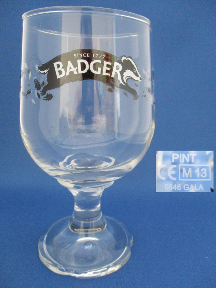 Badger Beer Glass 001234B090