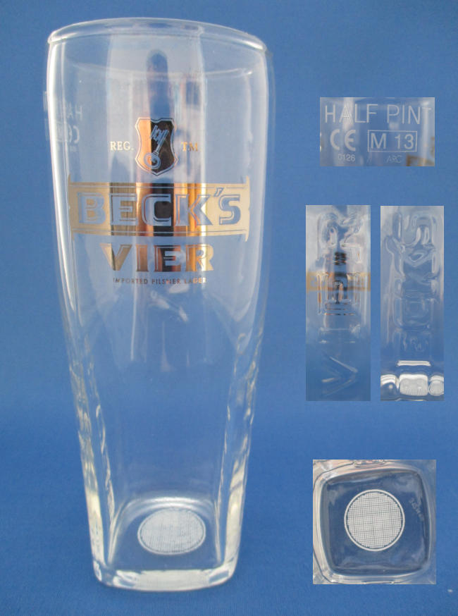 Beck's Vier Beer Glass 001248B088