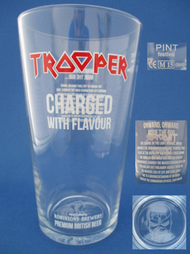 Robinsons Trooper Beer Glass