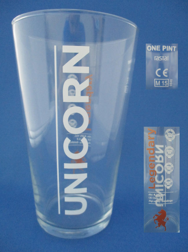 Robinsons Unicorn Beer Glass