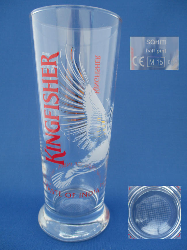 Kingfisher Beer Glass 001315B095