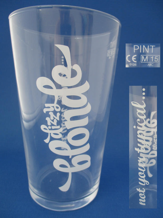 Robinsons Dizzy Blonde Beer Glass