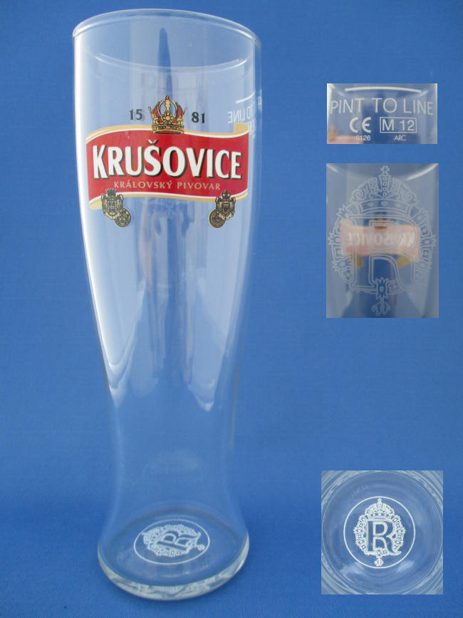 Krusovice Beer Glass
