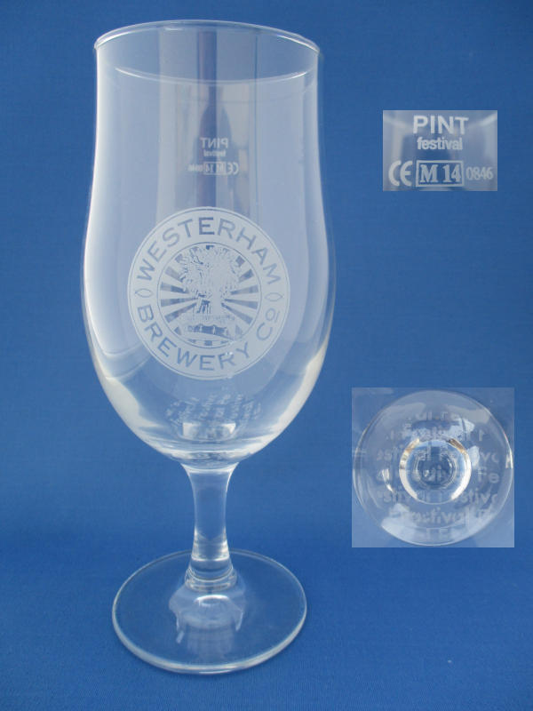 001349B097 Westerham Brewery Glass