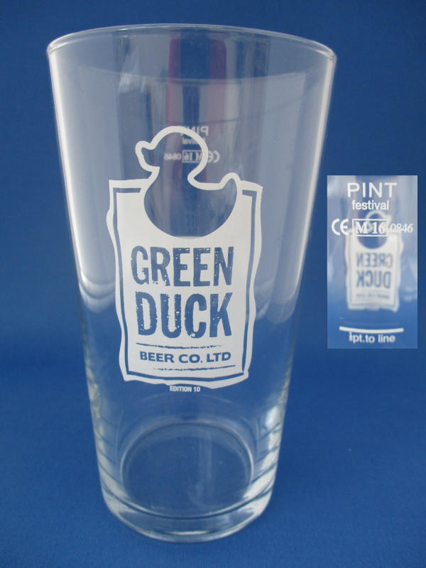 Green Duck Beer Glass 001364B098