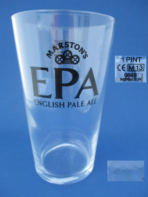 Marstons Beer Glass 001370B098