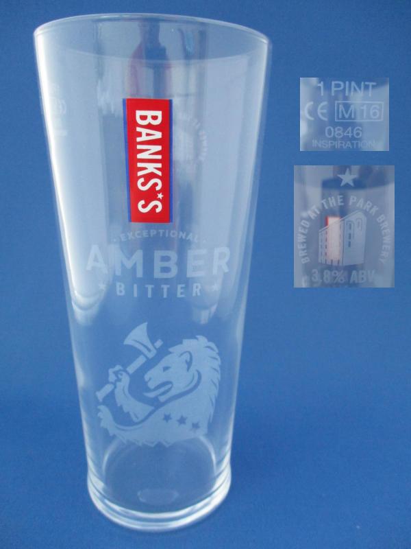 001377B099 Banks's Beer Glass