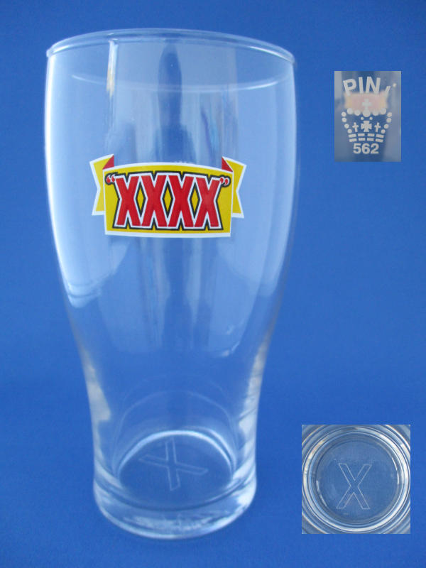 Castlemaine XXXX Beer Glass 001386B099