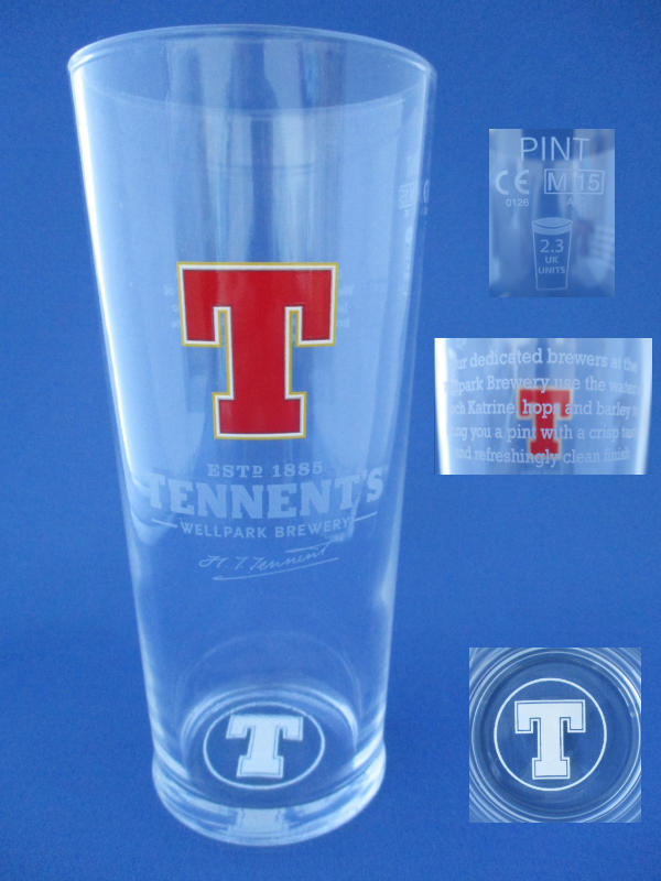 Tennents Beer Glass 001389B099