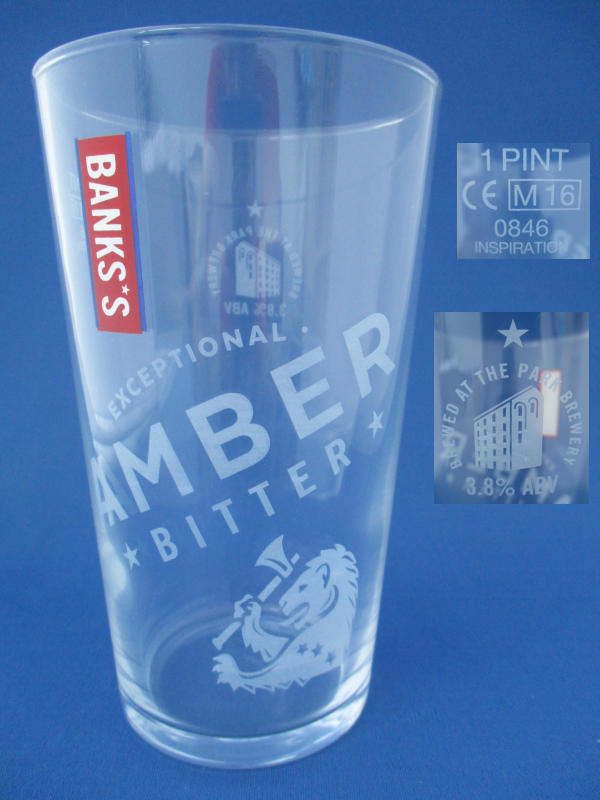 001419B101 Banks's Beer Glass