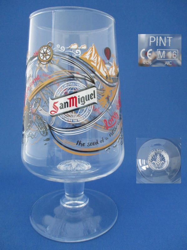 San Miguel Beer Glass 001459B103