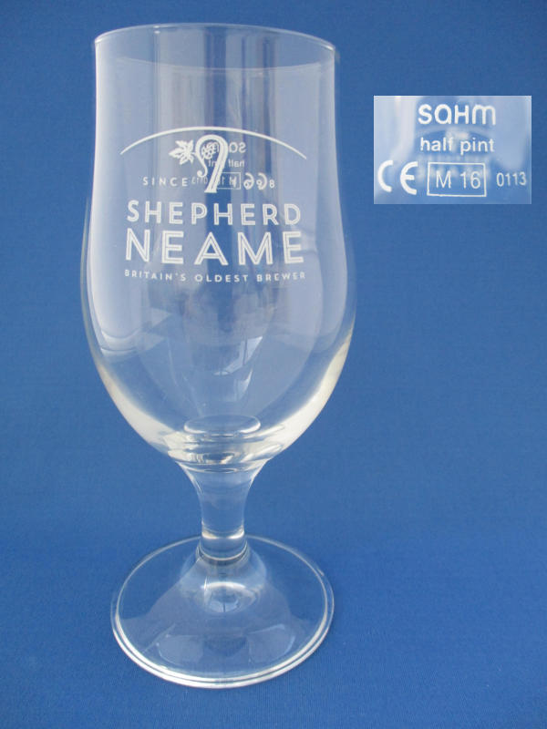 Shepherd Neame Beer Glass