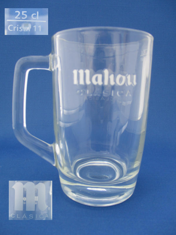 Mahou Beer Glass 001475B104