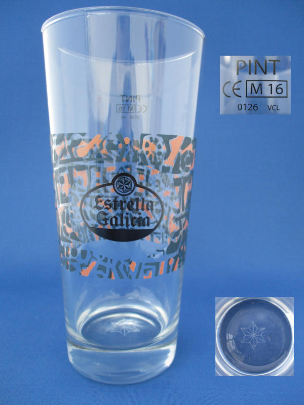 Estrella Galicia Beer Glass 001480B104