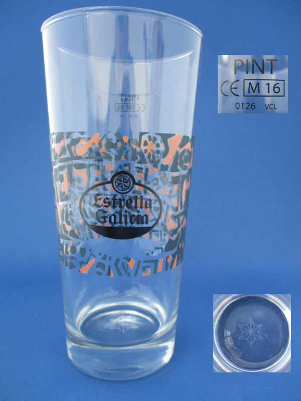 Estrella Galicia Beer Glass