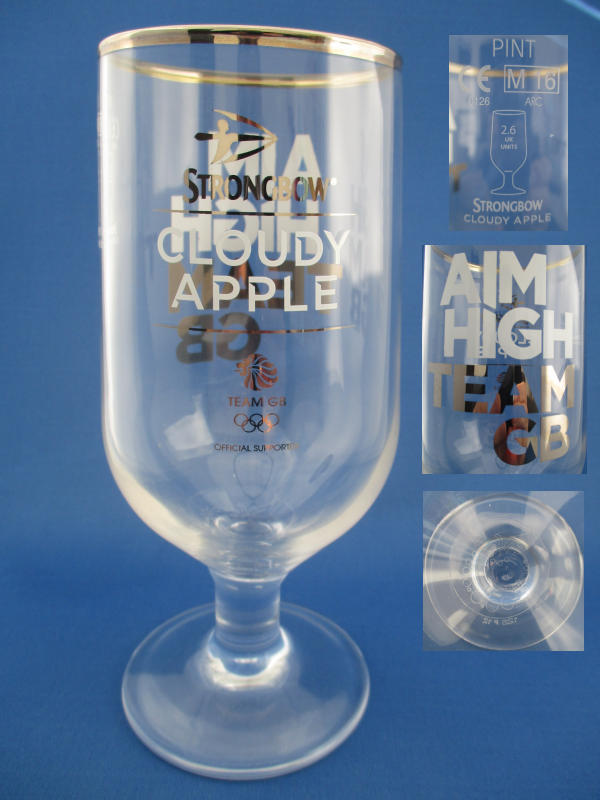 Cloudy Apple Cider Glass