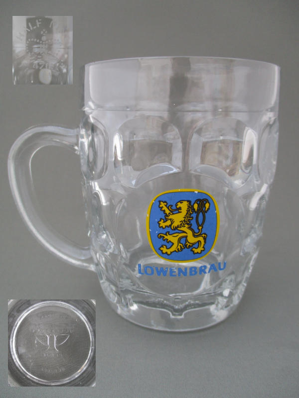 Lowenbrau Beer Glass 001491B105