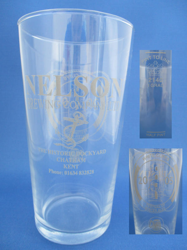 001517B107 Nelson Brewing Company Beer Glass