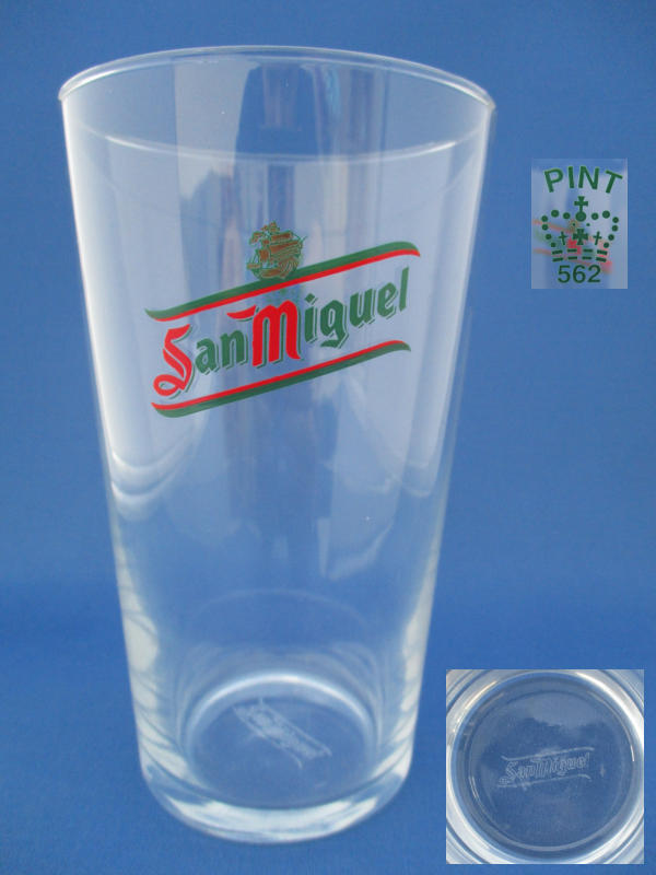 San Miguel Beer Glass 001526B105