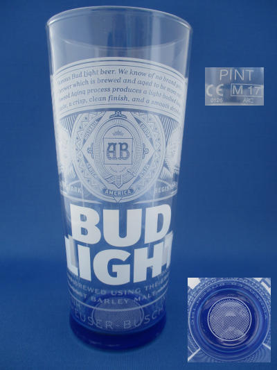 Bud Light Beer Glass