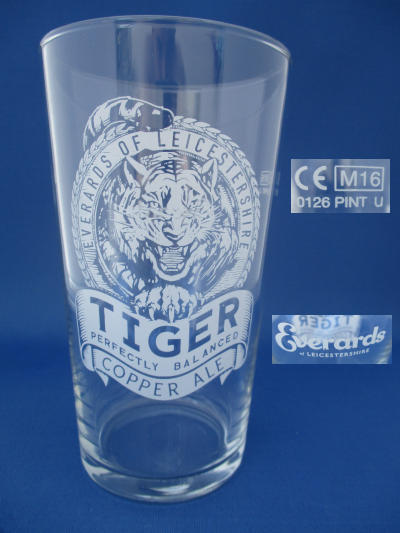 Everards Tiger Beer Glass