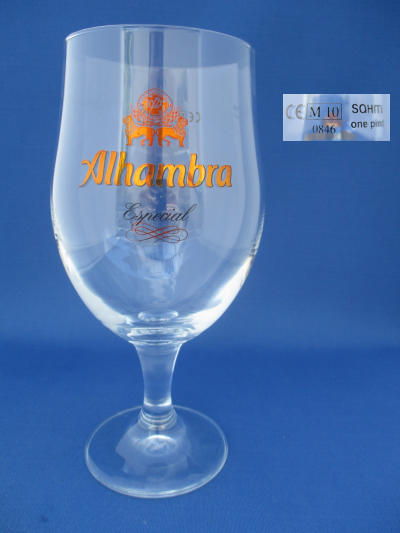 Alhambra Especial Beer Glass