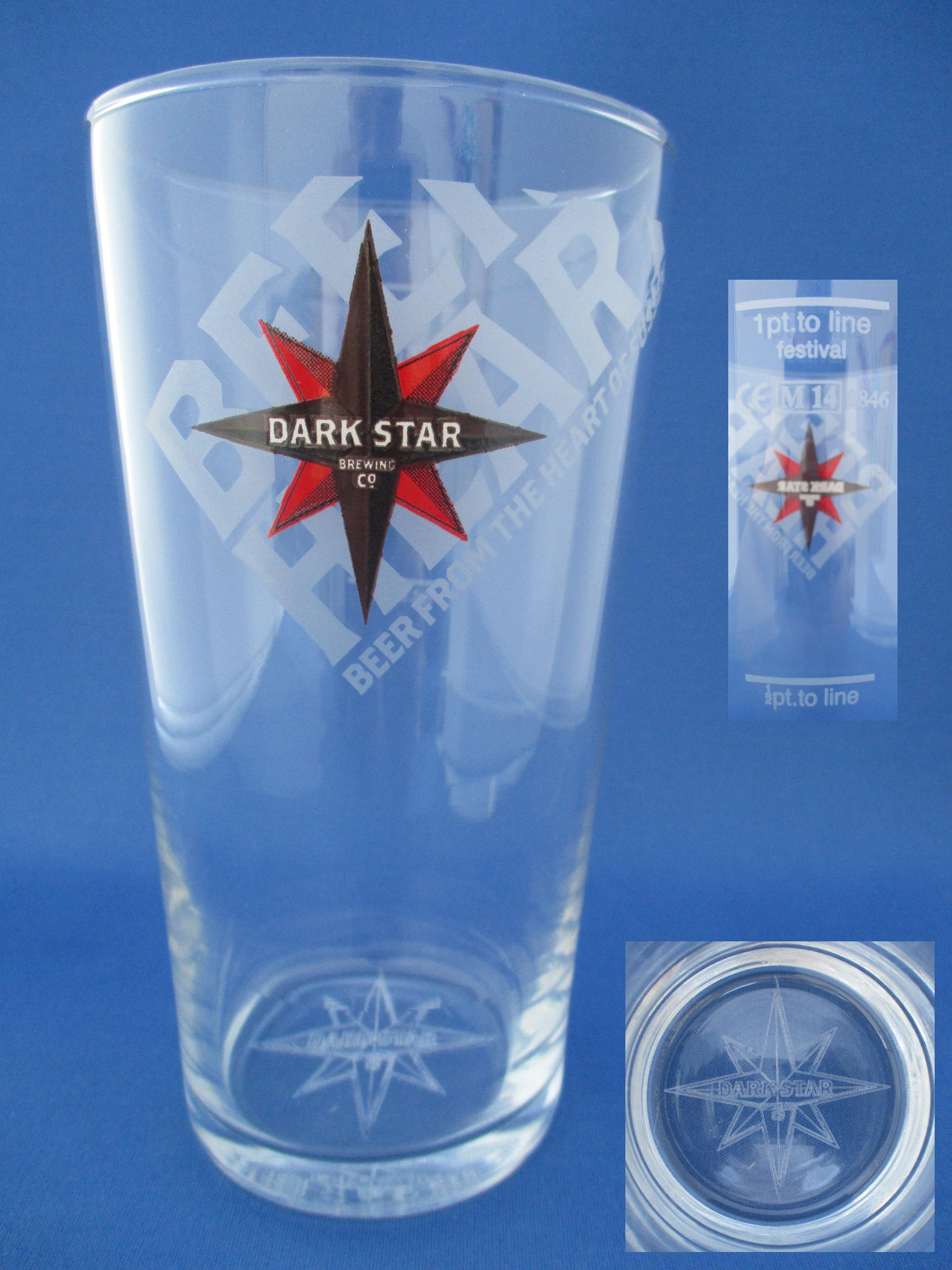 001585B110 Dark Star Beer Glass