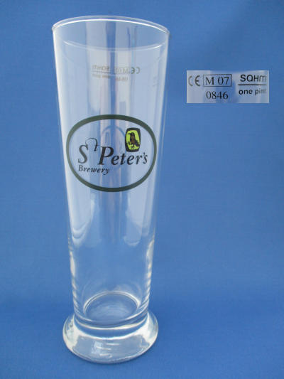 001600B111 St Peters Beer Glass